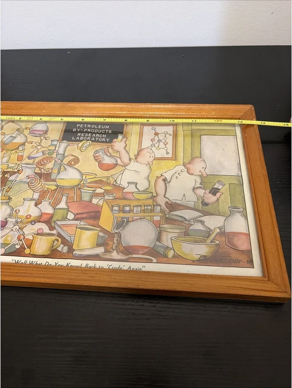 Vintage Scientists Drawing MCM Bill Eddy Humor Cartoonist